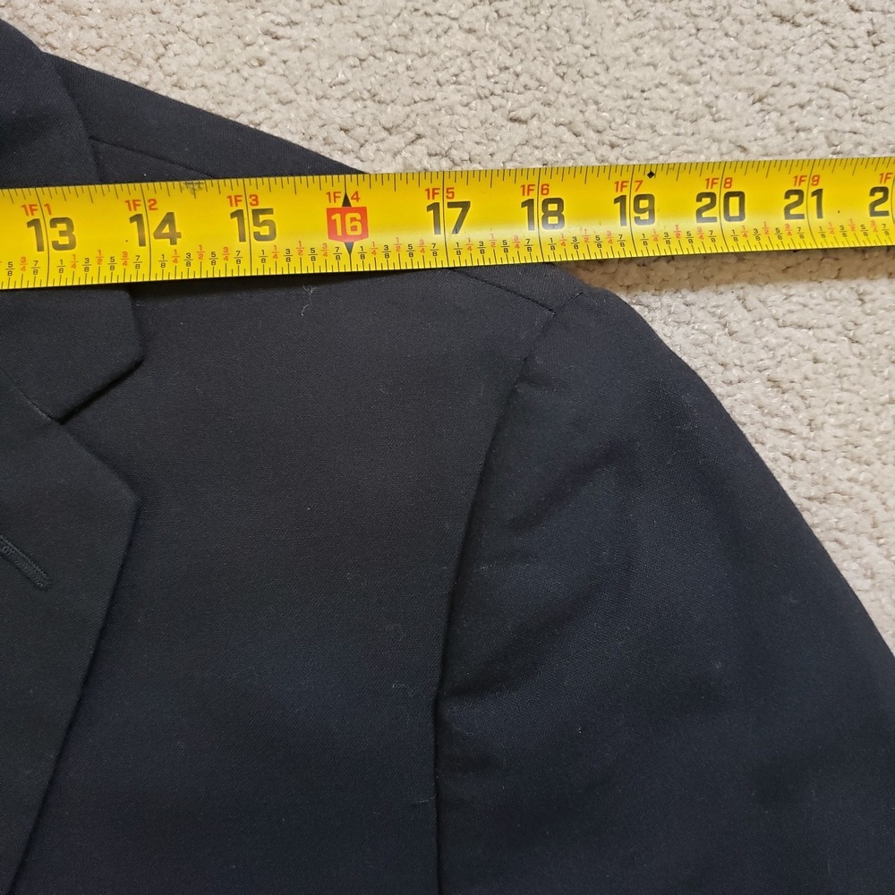 J. Crew Mens Thompson Blazer Black 42R Wool Stretch Jacket Sport Coat Preppy - Picture 12 of 14